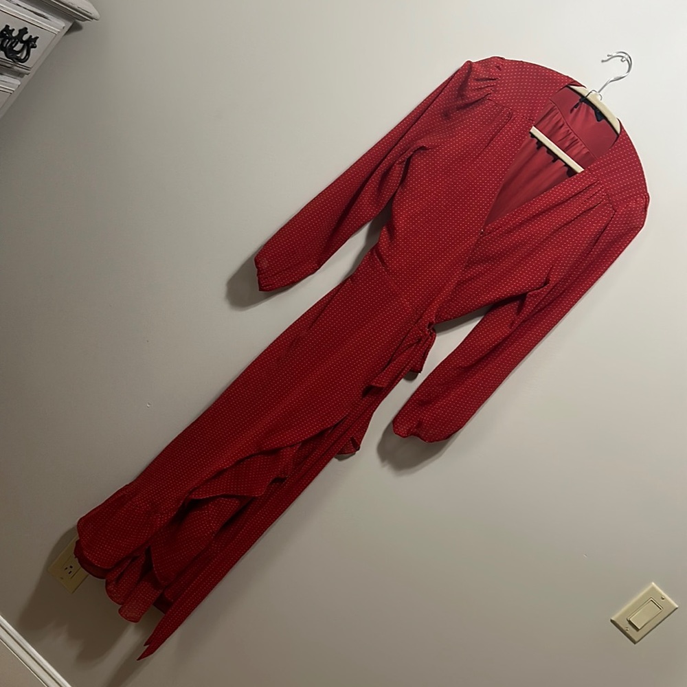 Red Wrap Dress